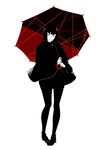  1girl 71 kill_la_kill kiryuuin_satsuki simple_background solo umbrella 