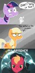  applejack_(mlp) author big_macintosh_(mlp) black_and_white crossover english_text equine female friendship_is_magic horse male mammal monochrome my_little_pony pinkie_pie_(mlp) pony text twilight_sparkle_(mlp) 