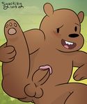  balls bear erection grizzly_(character) grizzly_bear male mammal penis sailorsyaoran solo we_bare_bears 