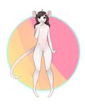  2015 albino blush featureless_crotch fur girly looking_at_viewer male mammal nude pink_eyes plain_background rat rodent solo white_fur yohc 