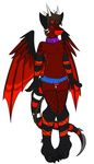  clothing collar dragon fishnet girly horny mane panties pose radadeus_akameleus_sohji skirt tallarra underwear 