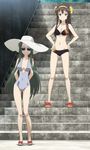  absurdres bikini highres multiple_girls nagato_yuki-chan_no_shoushitsu screencap suzumiya_haruhi suzumiya_haruhi_no_shoushitsu suzumiya_haruhi_no_yuuutsu swimsuit tsuruya 