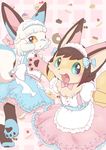  brown_hair canine cute female fox hair kemono maid maid_uniform mammal pyonko white_hair young 