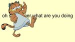  animated cat english_text feline garfield male mammal solo text toga 