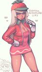  :3 bad_id bad_pixiv_id blonde_hair blush breasts cleavage dress dual_persona food fruit gloves hat imagining jacket long_hair medium_breasts older sanjiro_(tenshin_anman) standing strawberry taffyta_muttonfudge wreck-it_ralph 