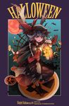  bangs halloween highres kurobuta_gekkan remilia_scarlet solo touhou 