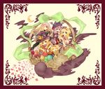  alice_margatroid blonde_hair blue_eyes dress gradient_hair hairband halloween hat hijiri_byakuren kirisame_marisa long_hair multicolored_hair multiple_girls nest patchouli_knowledge purple_eyes purple_hair rl short_hair touhou witch_hat yellow_eyes yukkuri_shiteitte_ne 