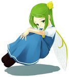  akai_ronii bad_id bad_pixiv_id daiyousei green_eyes green_hair short_hair side_ponytail solo touhou wings 