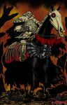  armor berserk cape highres horse skull_knight 