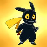  bdsm collar gimp_suit hood nintendo pikachu pok&eacute;mon rubber video_games zipper 