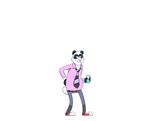  animated bear beverage clothing coffee dragon food hyenahyena mammal panda torn_clothing transformation 