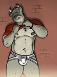  alejandro beard bulge bullbear clothing facial_hair flexing horn hunky husky92 hybrid invalid_tag jockstrap male male/male manly musclechub musclegut muscles navel nipples pecs pinup pose shirt standing stocky tattoo tenting tongue underwear undressing 