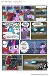  2015 barricade changeling comic cutie_mark donzatch english_text equine female friendship_is_magic fur group hair horde horn horse male mammal melee_weapon my_little_pony peeking polearm pony princess_celestia_(mlp) purple_eyes purple_fur purple_hair royal_guard_(mlp) sofa spear text twilight_sparkle_(mlp) unicorn weapon winged_unicorn wings wood 