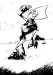  alien broken copymirror gem ink peridot rock steven_universe traditional_media_(artwork) 