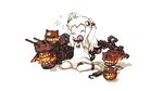  ahoge anklet arms_up barefoot breathing_fire chain closed_eyes fang fire guang_li_zi highres horns jewelry kantai_collection long_hair machinery monster northern_ocean_hime open_mouth shinkaisei-kan sitting solo stretch tears turret wariza white_hair yawning zzz 