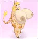  2015 anthro areola big_breasts bovine breasts cattle chubby cute erect_nipples female huge_breasts hyper hyper_breasts mammal mirroidal nipples nude overweight plumper 