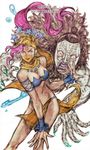  breasts character_name gap_(pdmng) high_priestess_(stand) jojo_no_kimyou_na_bouken medium_breasts midler pasties purple_hair stand_(jojo) star_pasties stardust_crusaders 