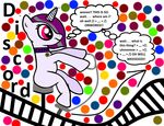  collar dialogue equine fan_character female hair horn horse mammal mane midnight_hope my_little_pony pony sitting solo that-cute-kitty thought_bubble unicorn 