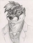  anthro arvo92 doctor male mammal medic mustelid otter sketch solo 