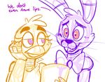  animatronic avian bird bonnie_(fnaf) chica_(fnaf) chicken five_nights_at_freddy&#039;s lagomorph machine mammal mechanical rabbit robot toy-bonnie video_games 