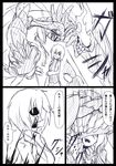  comic female_abyssal_admiral_(kantai_collection) greyscale highres kantai_collection monochrome multiple_girls ogawa_shou shinkaisei-kan translated wo-class_aircraft_carrier 