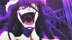  1girl albedo angry animated animated_gif black_hair face mouth overlord_(maruyama) solo yellow_eyes 