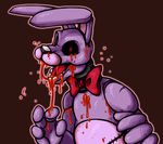  2014 animatronic blood bonnie_(fnaf) five_nights_at_freddy&#039;s machine mammal mechanical red_eyes robot shad_noise video_games 