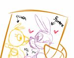  avian bird bonnie_(fnaf) chica_(fnaf) chicken five_nights_at_freddy&#039;s lagomorph mammal rabbit toy-bonnie video_games 