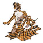  feline male mammal rei98 rubber solo symbiote tiger transformation 