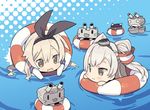  :3 :d amatsukaze_(kantai_collection) blade_(galaxist) blonde_hair blush blush_stickers brown_eyes chibi elbow_gloves gloves hair_tubes hairband halftone halftone_background kantai_collection long_hair lowres multiple_girls o_o open_mouth partially_submerged rensouhou-chan rensouhou-kun robot shimakaze_(kantai_collection) silver_hair smile turret two_side_up upside-down water white_gloves |_| 