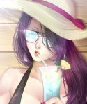  1girl hat king_of_fighters long_hair luong purple_eyes snk tagme 