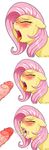  2015 absurd_res blush cum cum_in_mouth cum_inside cum_on_face cum_on_tongue disembodied_penis duo equine eyes_closed female feral fluttershy_(mlp) friendship_is_magic hair hi_res horse long_hair male male/female mammal my_little_pony open_mouth penis pink_hair pony simple_background solo_focus sorcerushorserus sweat tongue tongue_out vein white_background 
