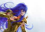  armor battle blood blood_on_face blue_eyes blue_hair full_armor injury male_focus saint_seiya scorpio_milo solo yonakaforever 