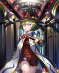  bad_id bad_pixiv_id blonde_hair blue_eyes carol_malus_dienheim dress hat highres hk_(hk) senki_zesshou_symphogear short_hair solo thighs witch witch_hat 