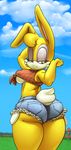  argento breasts bunnie_rabbot butt clothing female lagomorph mammal rabbit sonic_(series) tagme 