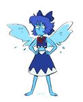  blue_hair cirno female hair lapis_lazuli solo steven_universe touhou water wings 