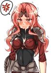  anger_vein angry armor blush breasts chandra_nalaar cum cum_on_body cum_on_breasts cum_on_chest cum_on_hair cum_on_upper_body facial goggles magic:_the_gathering pink_hair simple_background 