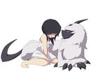  absol black_fur black_hair female fur hair higoro human kemono mammal nintendo pok&eacute;mon video_games wounded 