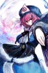  bad_id bad_pixiv_id doraeshi fan hat japanese_clothes pink_hair red_eyes saigyouji_yuyuko solo touhou 