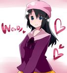  bad_id bad_pixiv_id black_hair blue_eyes bow character_name commentary_request hat heart itukik long_hair smile solo south_park wendy_testaburger 