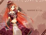  bad_id bad_pixiv_id lolita_fashion male_focus midriff mikanniro namine_ritsu navel otoko_no_ko red_hair solo utau 