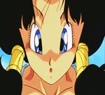  animated animated_gif black_hair dragon_ball dragonball_z gif glow glowing lowres pigtails short_twintails twintails videl 