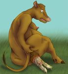  2015 ambiguous_gender anthro anus birth bovine breasts brown_eyes brown_fur butt cattle duo female fur geewillicker grass hand_on_butt hooves labor lactating mammal milk nude open_mouth outside pregnant pussy pussy_juice raised_leg rear_view side_boob sitting size_difference stretched_pussy teeth tongue tongue_out vein wet 