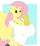  anthro blush fluttershy_(mlp) friendship_is_magic intersex my_little_pony penis skyearts tagme 