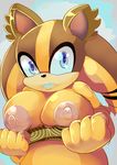  2015 anthro areola badger big_breasts breasts erect_nipples female mammal mustelid nipples penlink solo sonic_(series) sticks_the_jungle_badger 