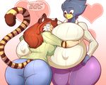  &lt;3 2015 anthro avian big_breasts big_butt bird breasts busty_bird butt clothed clothing daughter duo english_text feline female hug huge_breasts jaeh mammal milf mother mother_and_daughter parent text tiger 