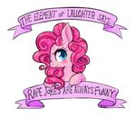  friendship_is_magic humor joke my_little_pony pinkie_pie_(mlp) serious 