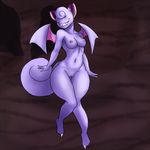  anthro anthrofied blush breasts cave claws clefairy fangs female flying hybrid lurkingtyger nintendo nude pok&eacute;mon pussy smile solo video_games wide_hips wings zubat 