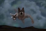 anthro canine cloud dog fall goodwolf invalid_tag latex_(artist) male mammal sky wolf 