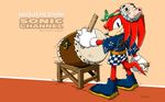  clothing drum echidna happi_coat japanese_clothing knuckles_the_echidna mammal monotreme musical_instrument official_art sonic_(series) sonic_channel video_games wallpaper 